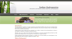 Desktop Screenshot of indianhydroponics.com