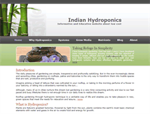 Tablet Screenshot of indianhydroponics.com